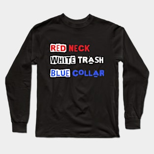Red White blue Long Sleeve T-Shirt